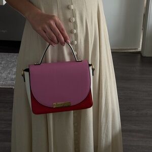 STEVE MADDEN Elegant Pink and Red Handbag